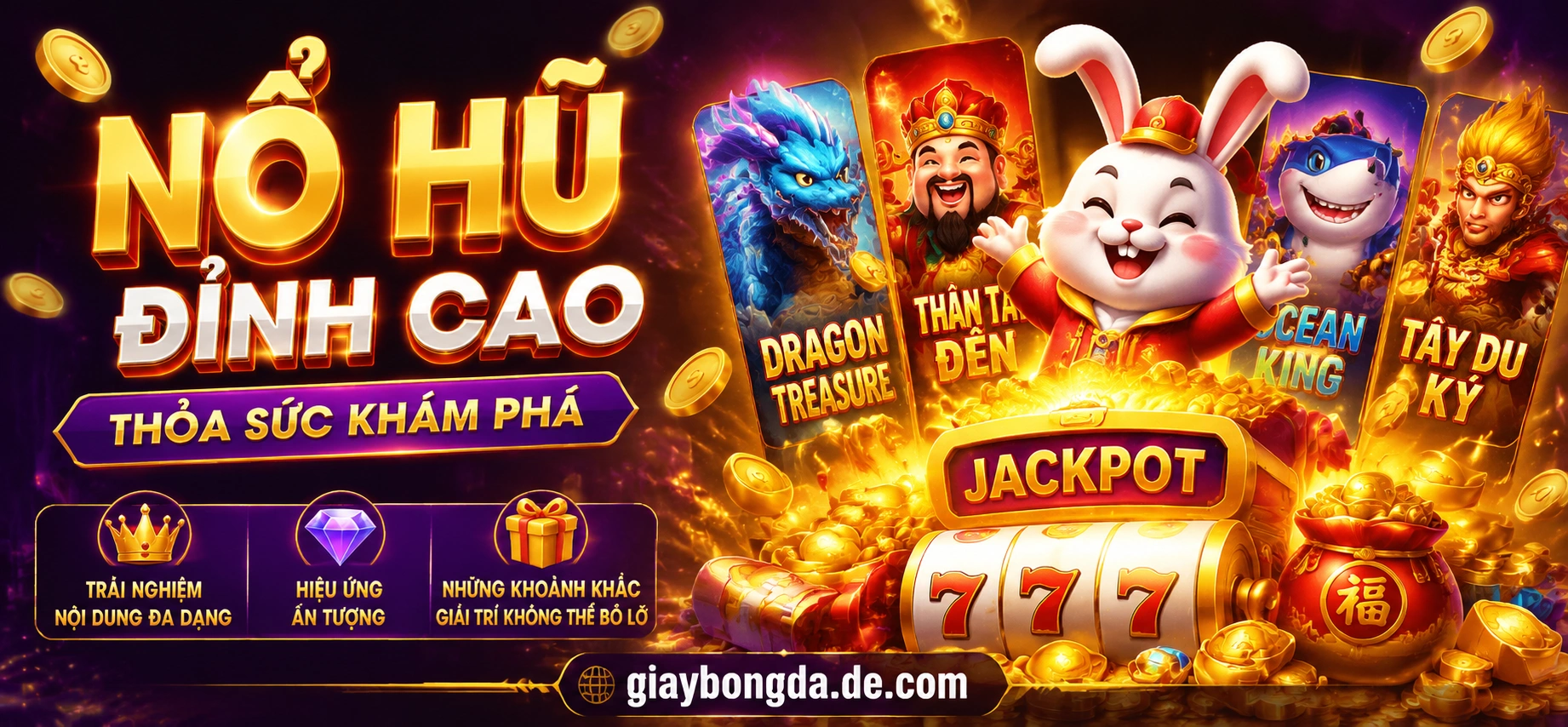 Màn hình game nổ hũ hiển thị jackpot và khu vực thưởng