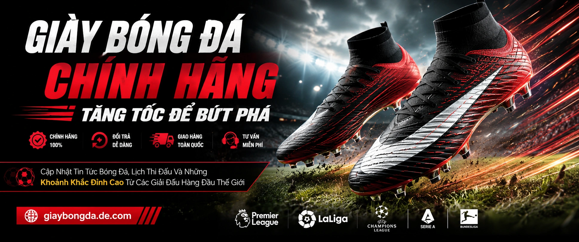 Khu thể thao trên giaybongda.de.com